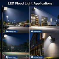 Projecteur LED haute luminosité IP66 étanche 130lm/W 50W 100W 150W 200W 300W 400W 450W