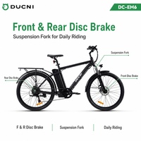 Bicicleta Eléctrica de 26 Pulgadas, 48V 350W, 7 Velocidades, Bicicleta Eléctrica para Desplazamientos Diarios