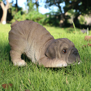 Conception personnalisée mini pendaison bouledogue français en résine chien <span class=keywords><strong>carlin</strong></span>, décor chien figurines en <span class=keywords><strong>gros</strong></span> # - Product Image 2