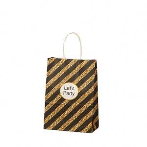 ถุงกระดาษคราฟท์สีน้ำตาลธรรมดาสำหรับบรรจุภัณฑ์  แบบกำหนดเอง พิมพ์โลโก้  รีไซเคิลได้ ย่อยสลายได้  พร้อมหูหิ้วแบบบิดเกลียว - Product Image 5