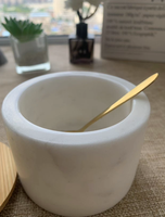 Ensemble de 2 salières en bambou marbré 400 ml, blanc et noir, récipients à épices avec couvercle, grande capacité, durables, préservation de la fraîcheur, cuisine