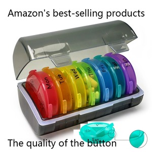 Estuches Semanales para Guardar Pastillas, Organizador de Medicamentos para 7 Días, 2 Veces al Día, Contenedor de Pastillas de Viaje de Gran Capacidad - Product Image 5