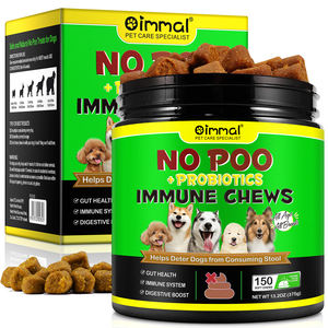 Oimmal No Poo probiotik kunyah kekebalan tubuh usus kesehatan pencernaan meningkatkan gizi suplemen berhenti makan kotoran untuk anjing - Product Image 4