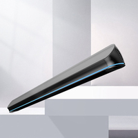 Speaker Soundbar gaming 2.0, sistem suara game Audio 40w Speaker tv nirkabel dengan lampu biru kain untuk sistem TV teater Rumah