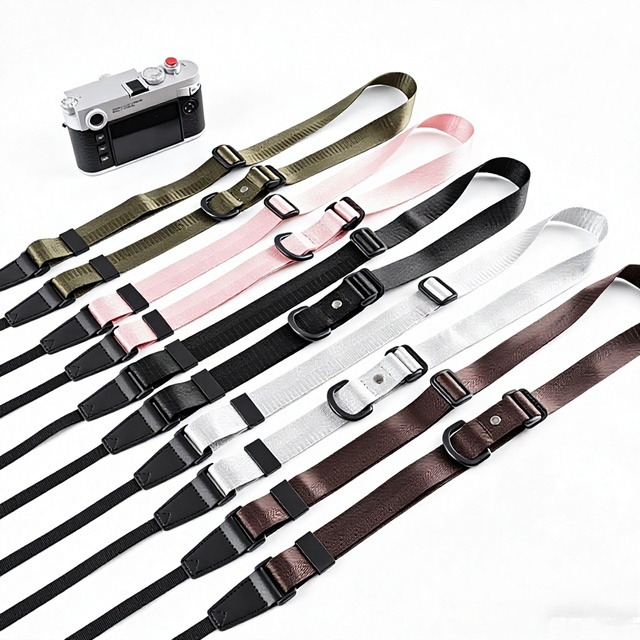Quick Adjust Pressure Relief Camera Shoulder Strap Adjustable Webbing Crossbody Sling for DSLR Mirrorless Cameras 2.5cm Width