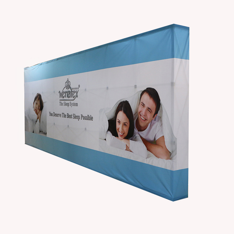 20 футов, прямая алюминиевая рекламная Натяжная ткань, выдвижные дисплеи, баннер, декорация для выставки