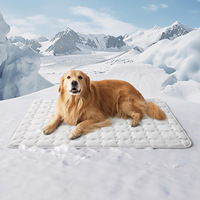 Coussin rafraîchissant rectangulaire lavable pour animaux de compagnie, en fibre, Q Max 0.5, pour cage à chien, protection de siège de voiture