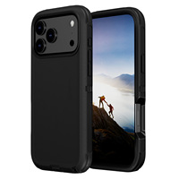 Étui antichoc 3-en-1 avec clip ceinture, style professionnel, pour iPhone 18, 17, 16, 15, 14, 13, 12
