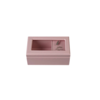 Boîte à musique en bois rose personnalisée avec miroir intégré, étui en bois pour cadeau d'anniversaire et de Saint-Valentin pour femmes