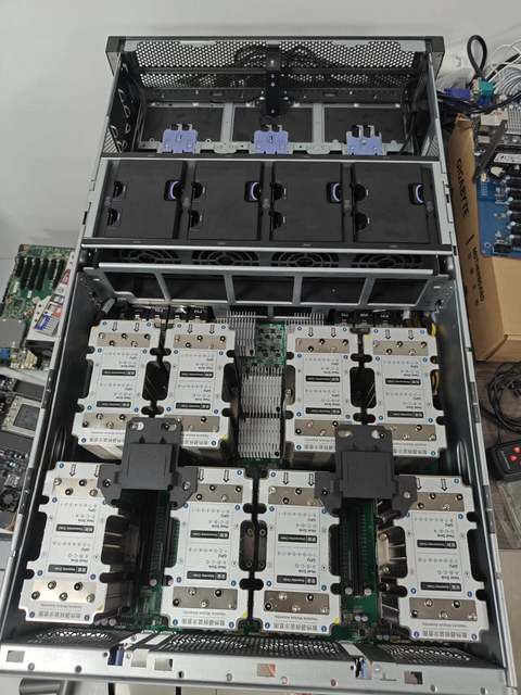 8 V100 SXM2 GPU Server Full NVLink Prebuilt System Customizable with 192GB DDR4 Memory 1.92TB SSD Storage