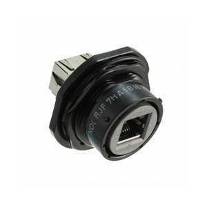 Proveedor Profesional de Conectores BOM, Conector Modular RJF7HA1B Jack RJF 8p8c, Conector RJF7-<span class=keywords><strong>HA1B</strong></span> para Montaje en Panel, con Tuerca Frontal - Product Image 1