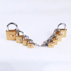 Light Middle And Heavy Can Be Chosen Bulk Brass Painted Yellow Color Iron Best Seller 20 - 75 Mm Padlock