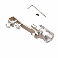 Sifflet d'échappement universel surdimensionné pour voiture, simulateur de soupape de décharge (BOV) taille L, avec son de sifflet et effet tourbillon