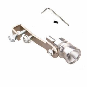 Silenciador de escape universal de gran tamaño para coche, simulador de sonido de válvula de descarga (BOV) tipo silbato, tamaño L, con efecto de remolino - Product Image 3