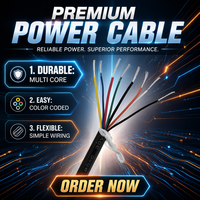 Câble multiconducteur en PVC personnalisé avec conducteurs en cuivre nu 6 AWG 220V, adapté aux instruments, aux capteurs, aux panneaux de commande et au câblage de signalisation