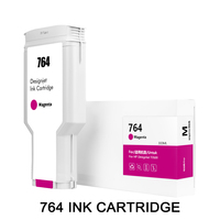 Cartouche compatible UltraColor 764 pour imprimante HP Designjet T3500, avec puce et encre pigmentée, 300 ml
