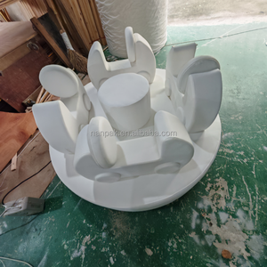 Giostra Morbida per Bambini con Sedili a Forma di Auto, Attrazione Girevole Delicata per Parchi Giochi al Coperto <span class=keywords><strong>e</strong></span> Divertimento per Bambini Piccoli - Product Image 4