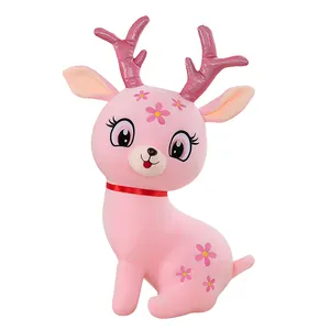 Custom Stuffed Animal Little Color Deer Plus Fat Giraffe Sika Deer Wedding Plush Doll Plush Toy