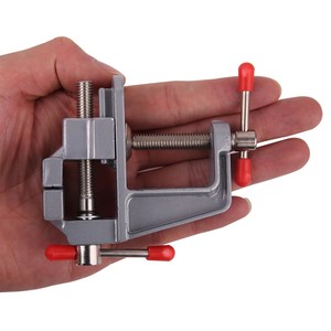 <b>Mini</b> Bench Vise Smooth Jaw 3C14 Diy Stationary Metal <b>Clamp</b> For Model Work - Product Image 2