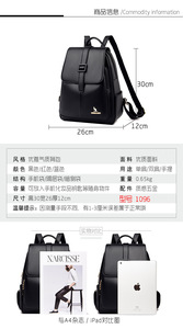 Women Multi-functional <b>Backpack</b> Fashion High Quality PU Leather Female <b>School</b> Bag Multifunction Large Capacity Travel <b>Backpacks</b> - Product Image 2
