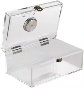 Scatola <span class=keywords><strong>di</strong></span> sigari con umidificatore e igrometro Humidor in acrilico scatola per sigari <span class=keywords><strong>che</strong></span> può contenere circa 16-20 sigari - Product Image 2