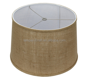 15"x16"x10" Shallow Drum Hardback <b>Black</b> Lampshade for Home Decor Bedroom Hotel Lobby Hotel Guestroom - Product Image 2