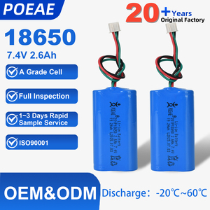 Paket baterai Li-ion 7.4V <span class=keywords><strong>2</strong></span>,6ah 19,24wh, baterai paket baterai Lithium-ion ringan dapat diisi ulang untuk kotak Speaker - Product Image 1