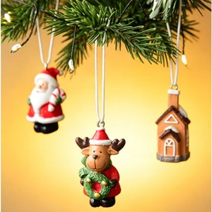 Christmas Cute Animal Figurine Resin Keychain 5x5cm Eco Friendly Decorations Wholesale Promotional Souvenir Gift <b>Sets</b> Car Bag - Product Image 2