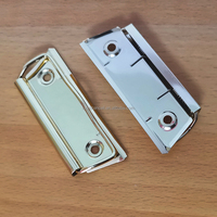 Oficina escuela papelería especial 80mm logotipo personalizado carpeta de archivos abrazadera plata plana portapapeles Clip Metal bajo perfil resorte Clip
