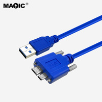 Magelei Kabel USB 3.0 Mikro Kustom, Kabel USB 3.0 M/Mikro dengan Kabel Telinga USB 3.0 Jantan Ke Mikro USB 3.0 Jantan