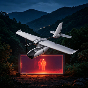 Industrial Security Inspection FireFly VTOL Fixed Wing Drone 4K Thermal Imaging <b>Camera</b> 15KM Long Range 50Min Flight <b>Night</b> Vision - Product Image 1