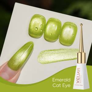 Vernis à ongles UV LED longue durée de la série Green Elf Cat's Eye OEM/ODM, nouvelle tendance 2025, style forêt fraîche, logo personnalisé - Product Image 6