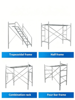 Échafaudage mobile fourni par le fabricant, outil combiné essentiel pour les chantiers de construction, galvanisé à chaud