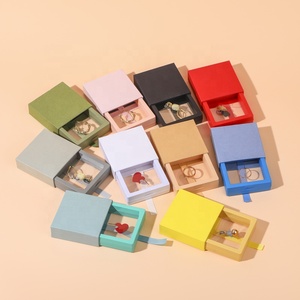 Biểu Tượng Tùy Chỉnh In Đầy Màu Sắc Nổi Khung Giấy Các Tông Hộp Ngăn Kéo Rõ Ràng Pe Phim Vòng Trang Sức Lưu Trữ Hiển Thị Bao Bì Hộp - Product Image 1