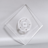 Plateau rotatif transparent pour cookies, plateau tournant de décoration de w 6 pouces, support pivotant en acrylique