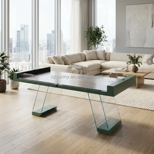 <span class=keywords><strong>Table</strong></span> de <span class=keywords><strong>hockey</strong></span> sur <span class=keywords><strong>air</strong></span> suspendue professionnelle de luxe pour 2 joueurs, avec pieds en bois et verre, pour loisirs à domicile - Product Image 4
