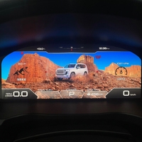 Écran de tableau de bord numérique LCD Premium Yuefu 12,3 pouces, mode tout-terrain, remplacement direct pour Toyota Land Cruiser 2016-2021
