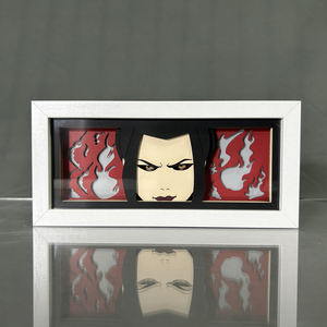 Avatar le dernier maître de l'air <span class=keywords><strong>Azula</strong></span> Anime boîte à lumière cadre en bois papier découpé au Laser boîte d'ombre Led veilleuse pour la décoration de la chambre Lightbox - Product Image 2