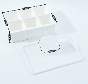 Vassoio per Cubetti di <span class=keywords><strong>Ghiaccio</strong></span> di Grado Alimentare, Stampo per <span class=keywords><strong>Ghiaccio</strong></span> Facile da Sgusciare con Coperchio, Vassoio Congelatore per Alimenti per Bambini per Uso Domestico - Product Image 2