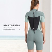 Combinaison de plongée et de surf pour femme en néoprène 1,5 mm, manches courtes, sexy, OEM