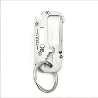 Mini porte-clés multi-outil portable en acier inoxydable avec couteau pliant pour le camping pour les amateurs de plein air