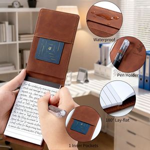 Multi-funzionale A7 portatile Notebook in pelle a spirale per gli studenti di scrittura di diario Mini Pocket Memo Pad vocabolario libro regali - Product Image 5