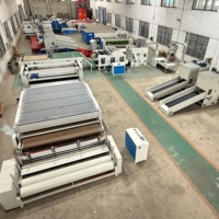 Línea de Producción Automática de Relleno No Tejido de Alta Capacidad, Línea de Fabricación de Relleno de Poliéster Sin Pegamento, Ancho de Trabajo Personalizado