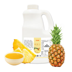 Concentré de jus d'ananas en bouteille de 2 L, sirop de fruits fraîchement pressé pour les smoothies, les boissons, prêt à l'emploi, sucré, parfumé, délicieux - Product Image 4