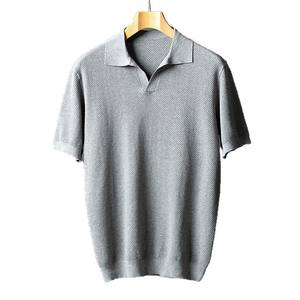 100% Cotton <b>Men's</b> <b>Polo</b> Shirt Quick Dry Breathable Oversized Mesh V-<b>Neck</b> High Quality Plain Casual Business <b>Polo</b> <b>Top</b> - Product Image 1