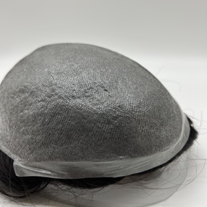 Prothèse capillaire ultra-fine 0,02 mm pour hommes, système capillaire 100 % cheveux humains Remy indiens, base en PU à boucle en V, indétectable - Product Image 2