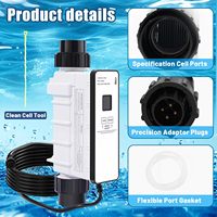 Cellule de sel de remplacement IC20 compatible avec Pentair IntelliChlor EC-520554 (520554) pour piscines à eau salée jusqu'à 20 000 gallons