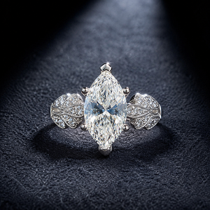 Anello con Foglia Floreale in Zircone Marquise per Donne, Elegante Gioiello da Dito alla Moda - Product Image 6