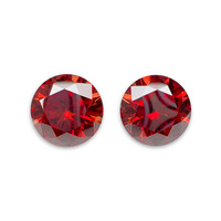 Piedra suelta de moissanita de corte redondo con revestimiento rojo, 0.1-10CT, certificada por GRA, creada en laboratorio, color mejorado, venta al por mayor para la elaboración de joyería fina