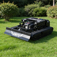 Tondeuse à gazon RC à chenilles CE EPA pour vergers, broyeur d'herbe pour terrains agricoles en pente